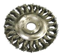 Faithfull FAIWBCT125 Twist Knot Circular Wire Brush 125 x 12 x 22.2mm - 0.5mm Wire