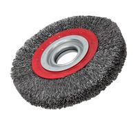 Faithfull Bench Grinder Wire Wheel – 200 x 25mm, 32mm Bore, 0.30mm Wire