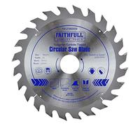 Faithfull TCT Circular Saw Blade FAIZ1802430 – 180 mm x 30 mm Bore, 24 Teeth