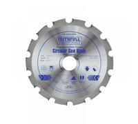 Faithfull Circular Saw Blade for Wood with Nails 184mm 14T 30mm