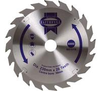 Faithfull Fast Rip TCT Circular Saw Blade 230mm 20T 30mm
