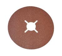 Faithfull Fibre Backed Sanding Discs 178 x 22mm | Pack of 25 | Various Grit