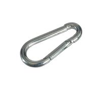 Faithfull Fire Brigade Snap Hook Zinc Plated (4mm Zinc Plated (Pack Of 4))