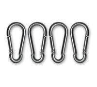 Faithfull Fire Brigade Snap Hook 6mm Zinc Plated (Pack 4)