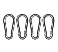 Faithfull Fire Brigade Snap Hook 6mm Zinc Plated Pack 4 Faichfbs60
