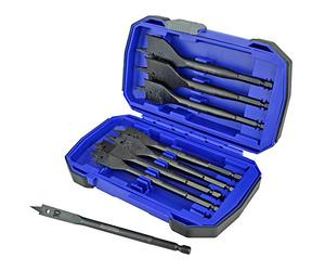 Faithfull Flat Bit Set 8pc in Aluminium Case