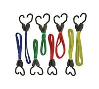Faithfull Flat Bungee Cords Multi Colour (Mixed 8 Piece)