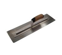 Faithfull FAIPTFLEX18C Flex Finishing Trowel, High-Grade Stainless Steel Plastering Hand Tool with Ergonomic Cork Handle - 450mm (18”)