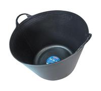 Faithfull FAIFLEX60B Black Polyethylene Flex Tub 60 Litre (13 gl) Capacity