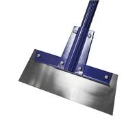 Faithfull Floor Scraper - 300mm (8in) Wide Blade with 1450mm (57in) Fibreglass Handle for Surface Cleaning & Preparation