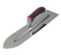 Faithfull Flooring Trowel Stainless Steel Soft Grip Handle 16 X 4In Faisgtfl16Ss