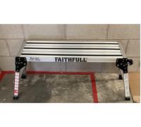 Faithfull FAISTEPUP3 Fold Away Step Up Aluminium L100 x H52 x W30cm
