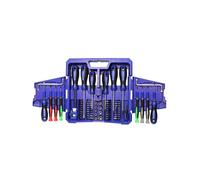 Faithfull Fold Out Screwdriver & Bit Set, 63 Piece in Blue Faithfull Blue