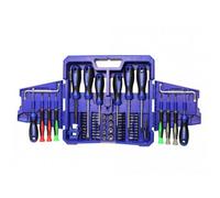 Faithfull Fold Out Screwdriver & Bit Set, 63 Piece Multi Colour (One Size)