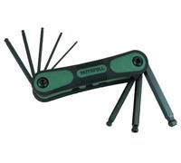 Faithfull HKSF9AFB Folding Hex Key Set Ball End A/F (9 Pieces)