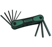 Faithfull Folding Hexagon Key Set, 9 Piece (5/64 - 1/4in) - FAIHKSF9AF