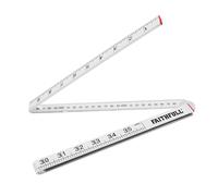 Faithfull Folding Rule White Abs Plastic 1M / 39In