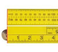 Faithfull Folding Rule Yellow Abs Plastic 1M / 39In Fairulefold
