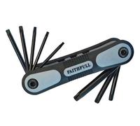 Faithfull Folding Torx Star Key Set TKSF8 – 8-Piece Fold-Up Ball-End