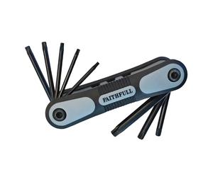 Faithfull Folding Star Key Set of 8 (TX9-TX40) - FAITKSF8