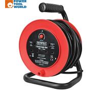 Faithfull FPPCR15 15 Metre 240v / 13A 2-Socket Cable Reel