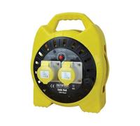 Faithfull FPPCR15MSEL Enclosed Cable Reel 110V 15M 16A 2G