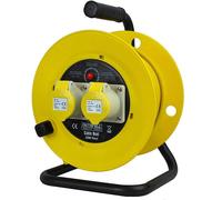 Faithfull FPPCR25ML Cable Reel 25 Metre 16 Amp (110 Volt), Multi
