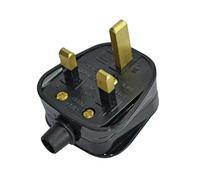 Faithfull FPPPLUG13R Black Plastic Plug 230V 13A