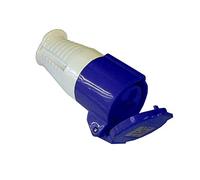 Faithfull FPPSOC16AMP 240V 16 Amp Replacement Blue Socket for use with trailing leads