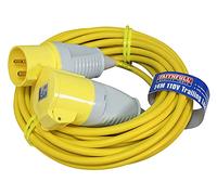 Faithfull FPPTL1432AMP 14 Metre L/V Trailing Lead Extension Lead 110V 25A 2.5mm Cable