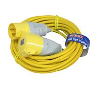 Faithfull FPPTL1432AMP 14 Metre L/V Trailing Lead Extension Lead 110V 32A 2.5mm Cable
