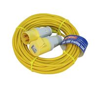 Faithfull FPPTL14ML 14 Metre L/V Trailing Lead Extension Lead 110V 16A 1.5mm Cable