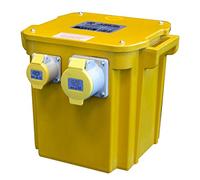 Faithfull FPPTRAN5 Site Transformer 110V 5kVA 3 Socket: 2 x 16amp and 1 x 32 amp