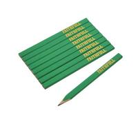 Faithfull Fsc Carpenter's Pencils - Green / Hard (Pack 10) Multi Colour (One Size)