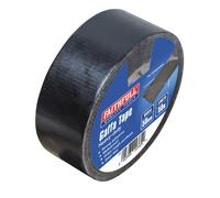 Faithfull Gaffa Tape - Black - Heavy Duty Duct Tape 50mm x 50m - General Purpose Multi-Surface Use