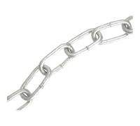Faithfull 19334G Galvanised Chain Link 4Mm X 30M Reel - Max. Load 120Kg