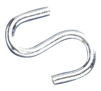 Faithfull Galvanised S Hooks 6mm Pack of 6