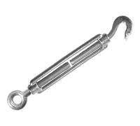 Faithfull FAICHSCREW6 Straining Screw 6mm Hook & Eye Galvanised 89mm