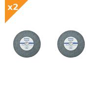 Faithfull General Purpose Grinding Wheel 200 x 25mm Coarse Alox - 2 Pack