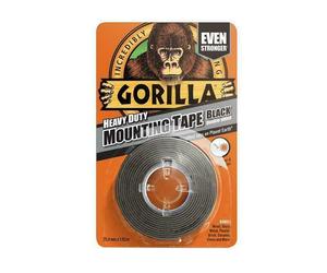 Faithfull Gorilla Heavy-Duty Double Sided Black Mounting Tape 25.4Mm X 1.52M GRG