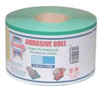 Faithfull Green Aluminium Oxide Sanding Roll 115mm 50m 80g