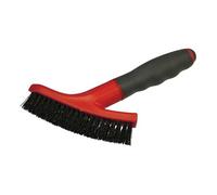 Faithfull Grout Scrubbing Brush Soft Grip Handle Multi Colour (One Size)