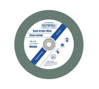 Faithfull General Purpose Grinding Wheel 200 X 25Mm Green Grit