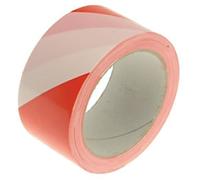 Faithfull Hazard Warning Safety Tape 50mm x 33m Red & White