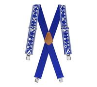 Faithfull Heavy-Duty Braces - 2 Inch (50mm) Wide - Blue