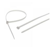 Faithfull Durable White Heavy-Duty Cable Ties 9mm X 900mm - Pack Of 10 For Home And Garden Use