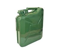 Faithfull Heavy Duty Green Metal Jerry Can - 10 Litre Fuel Storage Container
