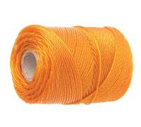 Faithfull Heavy-Duty Polyethylene Brick Line - 250M Orange For Precision Laying