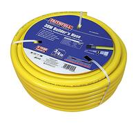 Faithfull Heavy-Duty Reinforced PVC Builders Hose 30M (98ft) 19mm (3/4in) Diameter - 24 Braid Fibre Mesh, Kink & Twist Resistant Hose Pipe