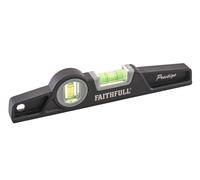 Faithfull Scaffold Level FAISLHD250 Prestige Professional Aluminium Magnetic 250 mm Black